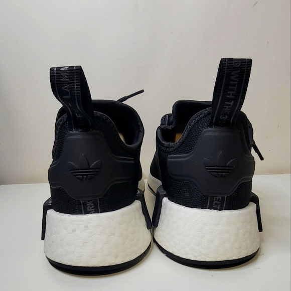 adidas NMD_R1 J PRIMEBLUE Black/White H02333 - Picture 4 of 11